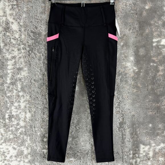 NEW Fitst4 Size M Casual Leggings Stretch Pants Black Ankle Pull On NWT - Picture 1 of 9